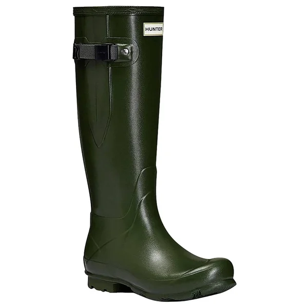 Hunter Norris Field Side Adjustable Women's Wellington Boots - Vintage Green