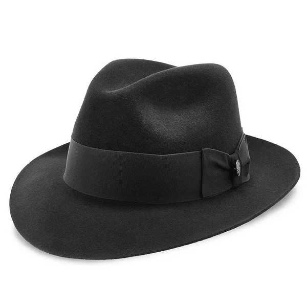 Stetson Temple Fur Felt Fedora Hat - Size: 7, Black