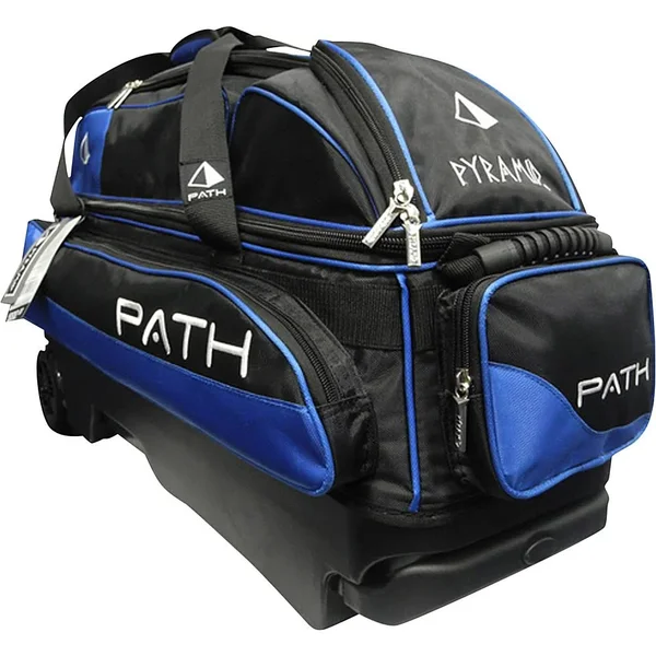 Pyramid Path Premium Deluxe Triple Roller Bowling Bag, Gold