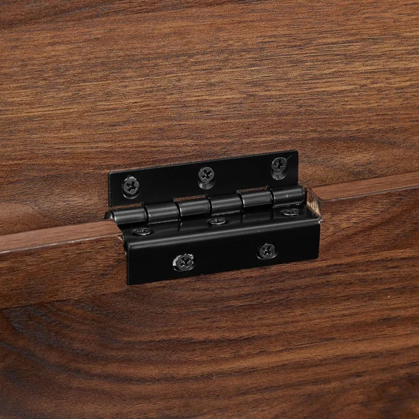 Walker Edison 48x22 Modern Farmhouse Storage Bench - Dark Walnut