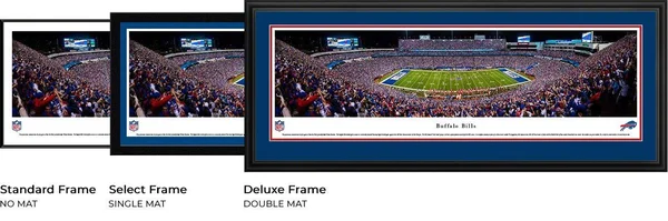 Buffalo Bills - 50 Yard Line Night Game - Select Frame