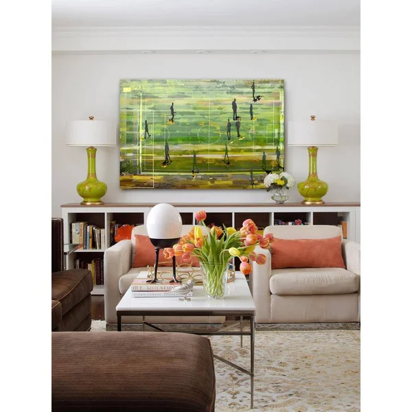 Parvez Michel 40 in. H x 60 in. W Field Shadows by Parvez Taj Printed Canvas Wall Art, Multi-Colored