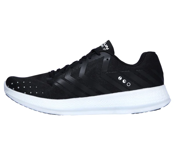 Skechers Men's GOrun Razor 3 Hyper Running Shoes, Black/White, 6.5