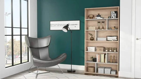 Bestar 22852-000009 Fom 2-Piece Asymmetrical Shelving Unit Set in Rustic Brown & Sandstone
