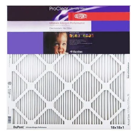 14x25x1 Dupont Proclear Ultimate Allergen Electrostatic Air Filter (4 Pack)