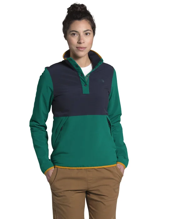 The North Face Women's Mountain Sweatshirt Pullover 3.0 - Medium - Aviator Navy, Evergreen
