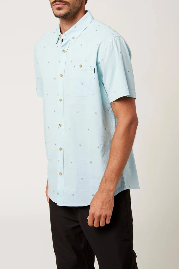 O&Neill Men's Tame Dobby Shirt - Ice Water - S