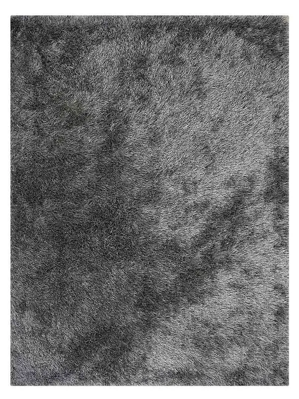 Rugsotic Carpets Hand Tufted Shag Polyester 4'x6' Area Rug Solid Blue White K00333