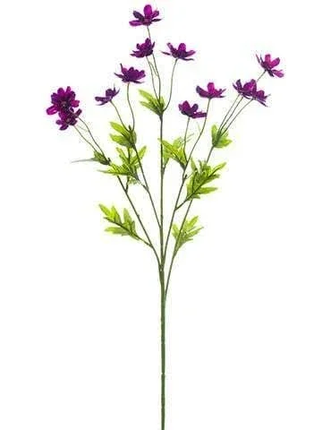 27x22 Mini Cosmos Spray X5 Violet 12 Pieces FSC427-VI