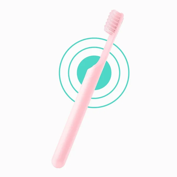 Quip Plastic Smart Electric Toothbrush Starter Kit - 2-Minute Timer, Bluetooth, Free App + Travel Case - All-White - 4ct