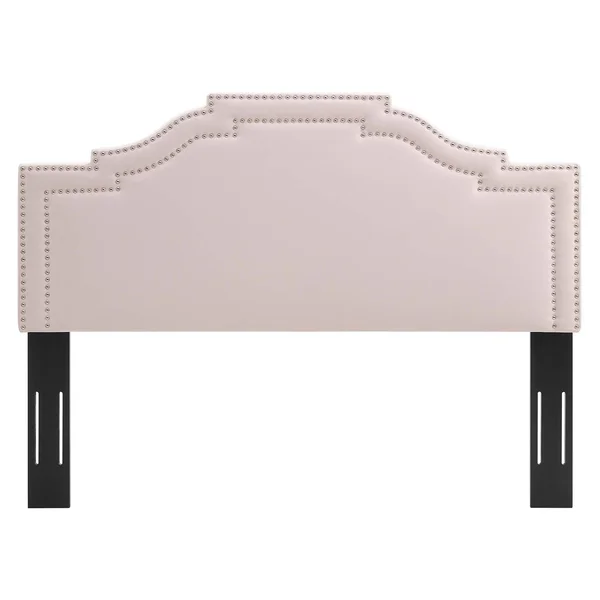 King/California King Lucia Performance Velvet Headboard Charcoal - Modway