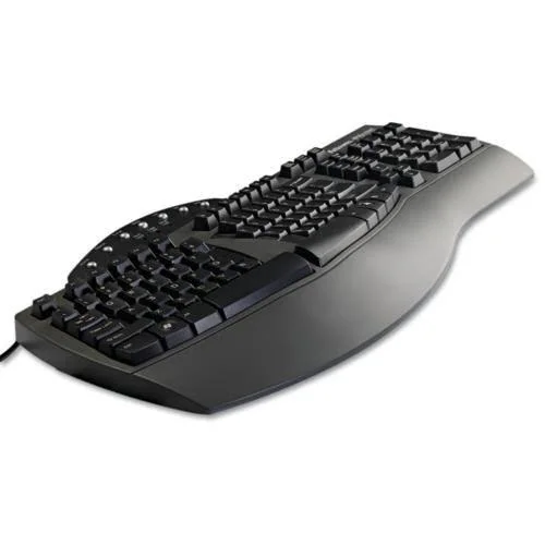 Fellowes Microban Split Design Keyboard - Black