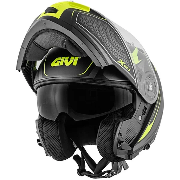Givi X.21 Challenger Shiver Helmet - black-yellow, Size L