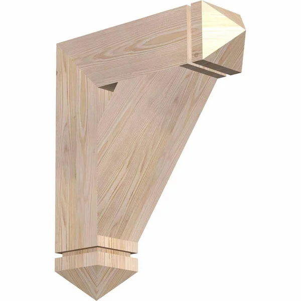 Ekena Millwork BKT04X18X22TRA03SDF 3 1/2x22W x 18x22D x 22x22H Traditional Arts & Crafts Smooth BRACKET, Douglas Fir