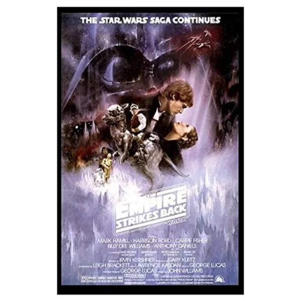 Buyartforless The Empire Strikes Back Framed Wall Poster - Black