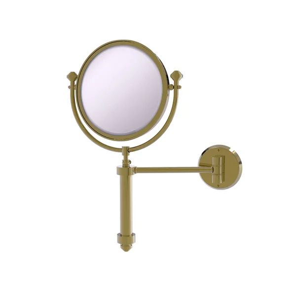 Allied Brass Southbeach Collection Wall Mounted Make-Up Mirror 8 inch Diameter with 3X Magnification