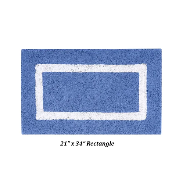 Better Trends Hotel Collection 17x22 x 24x22 Bath Rug - Sand/White