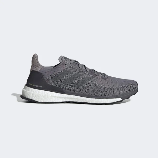 Men's Solar Boost St 19 Running Shoe - Grey Three/Grey/Solar Yellow - 10