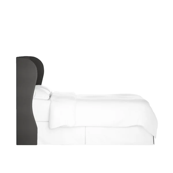 Twin Tufted Wingback Headboard Dark Gray Velvet - Threshold
