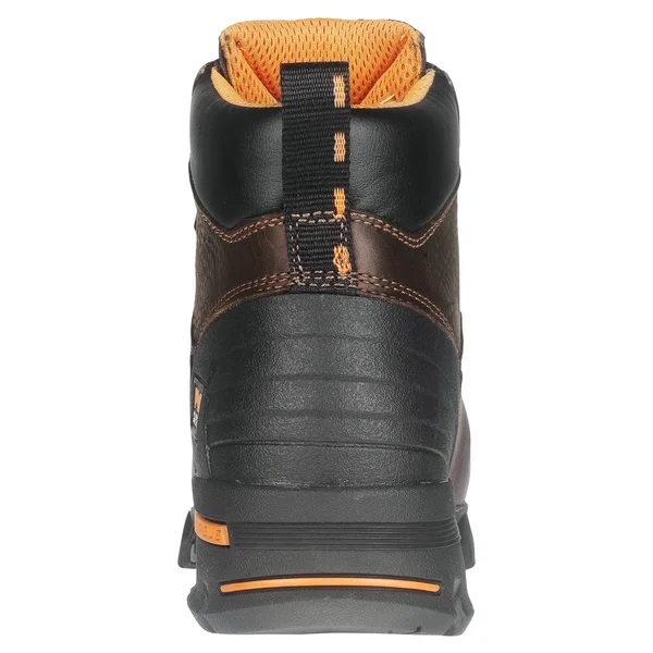 Timberland Men's Steel Toe 6 inch Work Boots Brown 10.5M