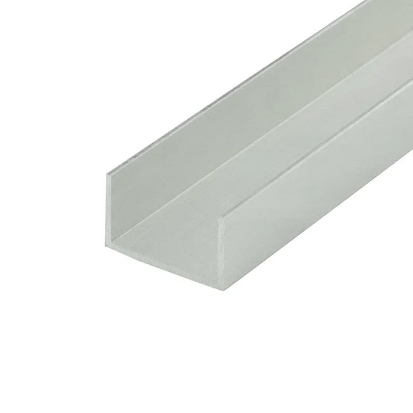 Outwater Alu447-P Polished Finish 3/4 inch Inside Dimension Aluminum U-Channel/C-Channel 36 inch Lengths (Pack of 4)