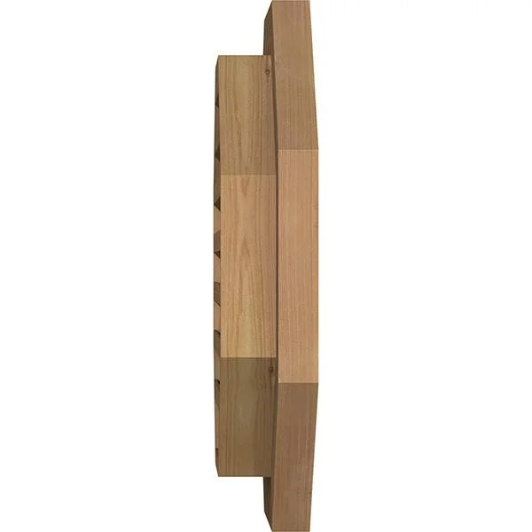 Ekena Millwork 32-in W x 32-in H Octagonal Gable Vent (37-in W x 37-in H Frame Size): Unfinished - Functional, Smooth Western Red