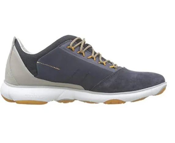 Geox U Nebula Mens Gray Suede Lace Up Low Top Sneakers Shoes