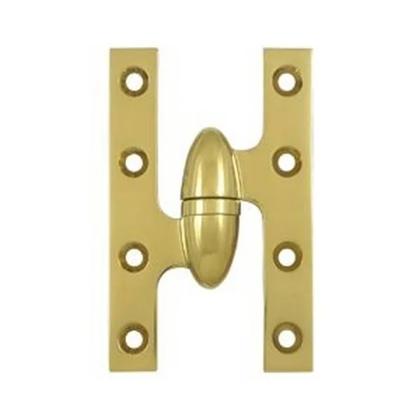 Deltana 5x22 x 3-1/4x22 Olive Knuckle Hinge Lifetime Brass