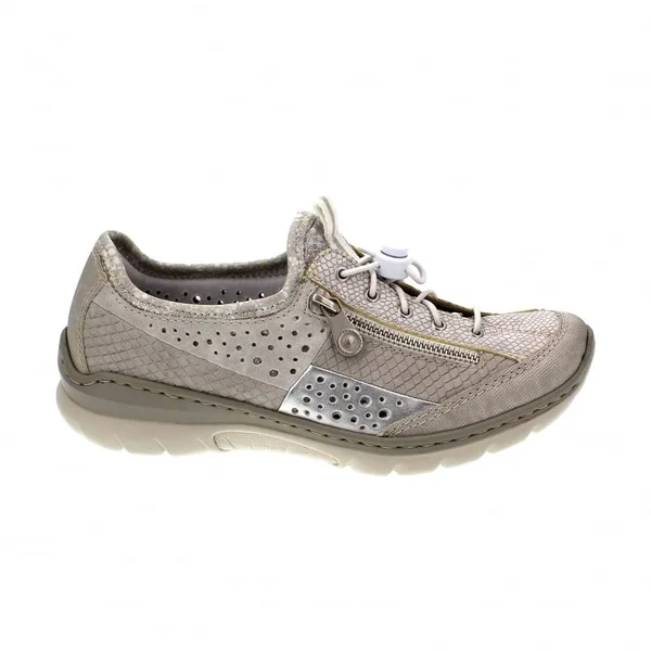 Rieker L3297-91 Off White/Silver 42 EU Womens Trainers
