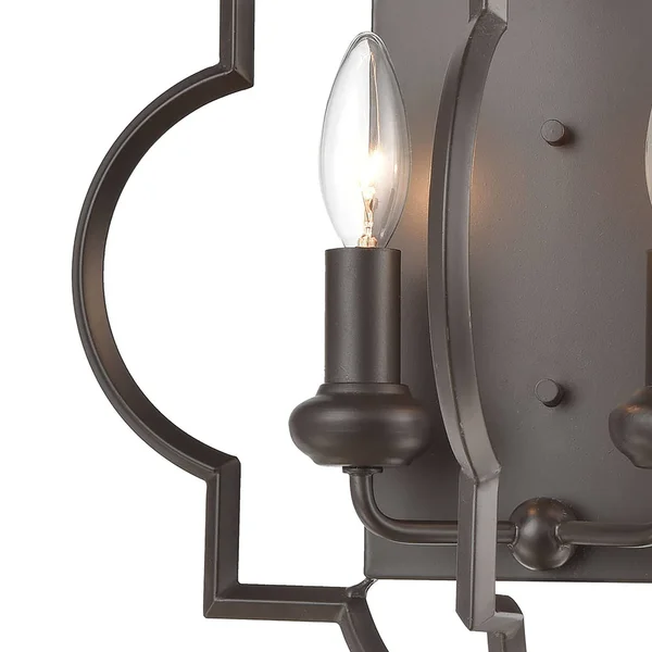 Elk Lighting 31788/2 Chandette 2-Light Sconce in Oil Rubbed Bronze