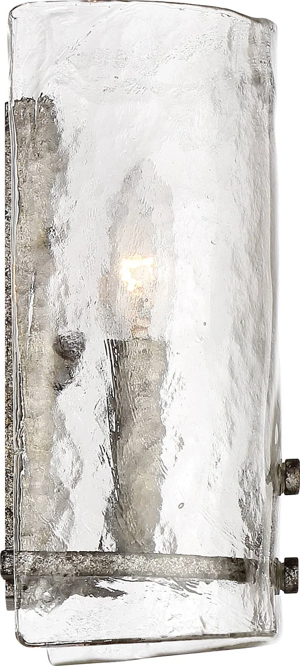 Quoizel 2 Light Fortress Wall Sconce - Mottled Silver - FTS8802MM