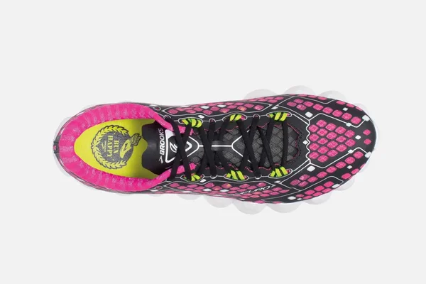 Brooks Neuro Running Shoe - Women's Pink Glo/Black/Nightlife - 8.5