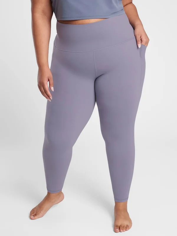 Athleta Women's Salutation Stash Pocket II 7/8 Tight Tempest Violet Petite Size S