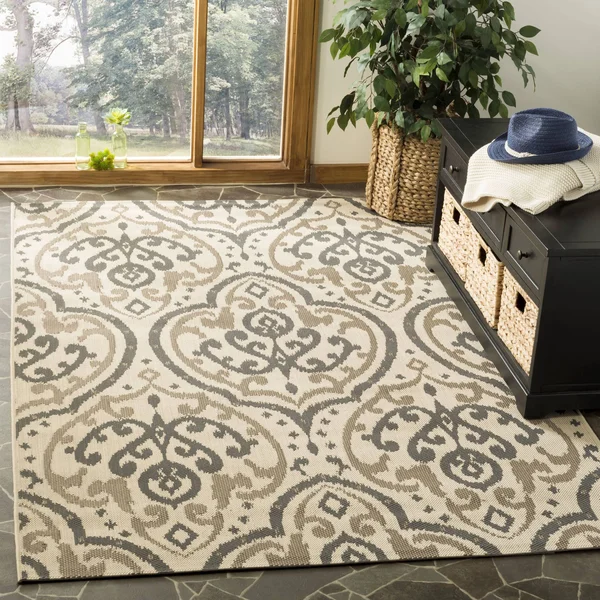 Safavieh Martha Stewart MSR4114-23612 2&7x22 x 8&2x22 Runner Beige, Anthracite Area Rug