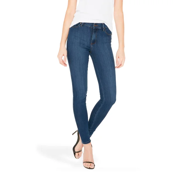 High Rise Skinny - Jane - Medium Blue