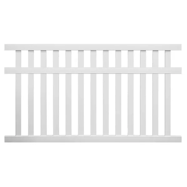 Weatherables Captiva 5 ft. H x 8 ft. W White Vinyl Pool Fence Panel