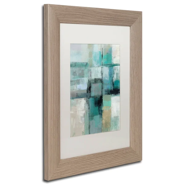 Trademark Fine Art Island Hues Crop I by Silvia Vassileva, White Matte, Birch Frame 16x20-Inch