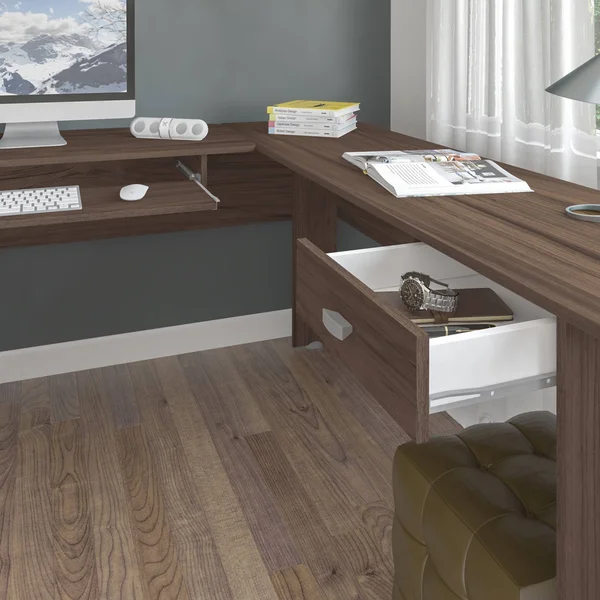Columbia Desk White in White - Bertolini 4192