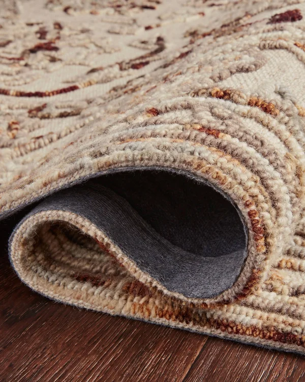 Loloi II Halle HAE-03 Taupe Rust Rug - 3 ft 6 in x 5 ft 6 in