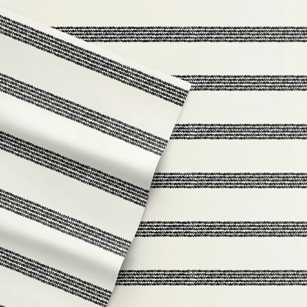Ed Ellen DeGeneres Star Grid Queen Sheet Set - Medium Gray