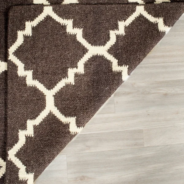 Safavieh Dhurries Grey & Ivory Area Rug; Square 6&