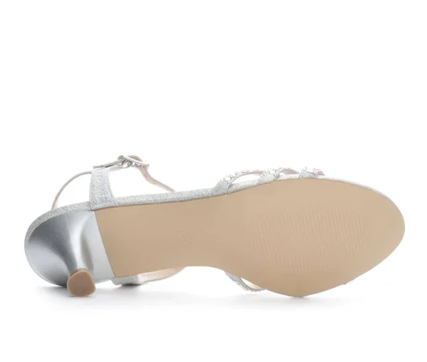 Women's LLorraine BERKLY Heeled Dress Sandals in Silver Size 6 Medium