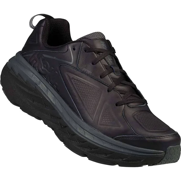 Hoka One One Women's Bondi Leather Shoe - 5 - Black