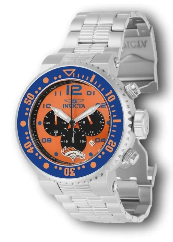 Invicta NFL Denver Broncos Grand Pro Diver Men's 52mm Chronograph Watch 30264