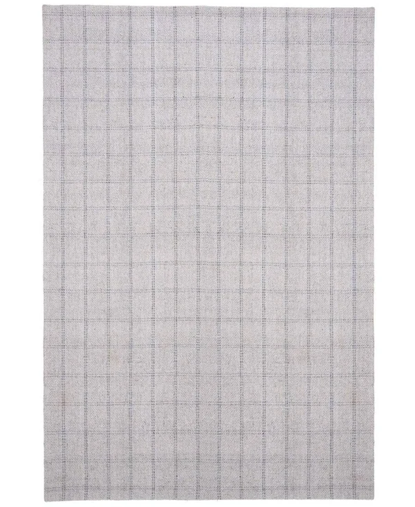 Lauren Ralph Lauren Tamworth Check LRL6450C Silver 5' x 8' Area Rug - Silver