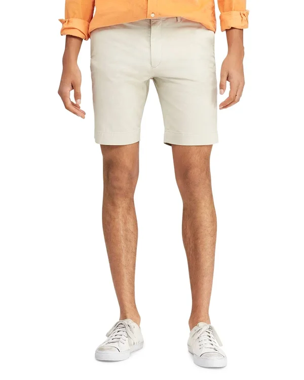 Polo Ralph Lauren Men's 9.5-Inch Stretch Slim Fit Twill Shorts - Red - Size 31