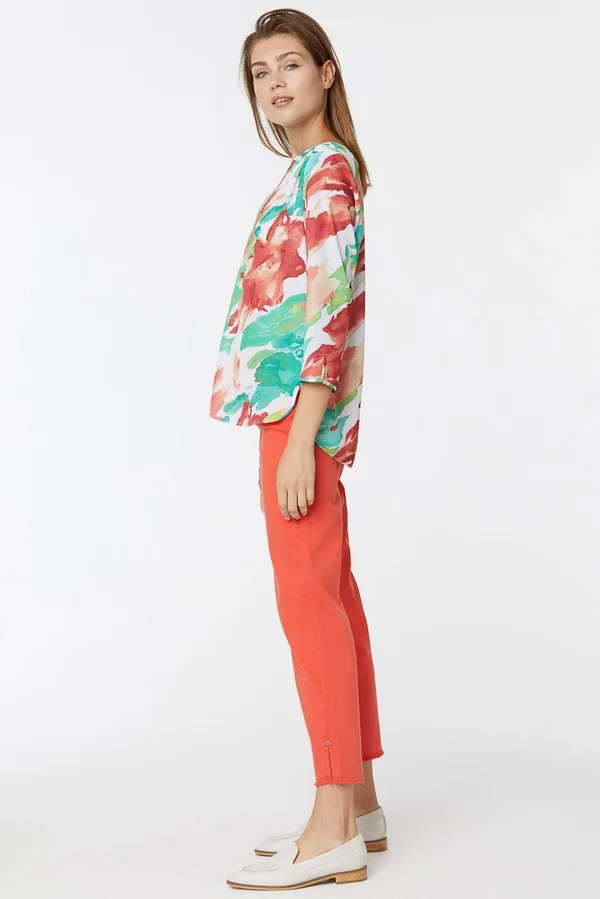 Curves 360 by Nydj Perfect Blouse, Size X-Small in Summertide at Nordstrom