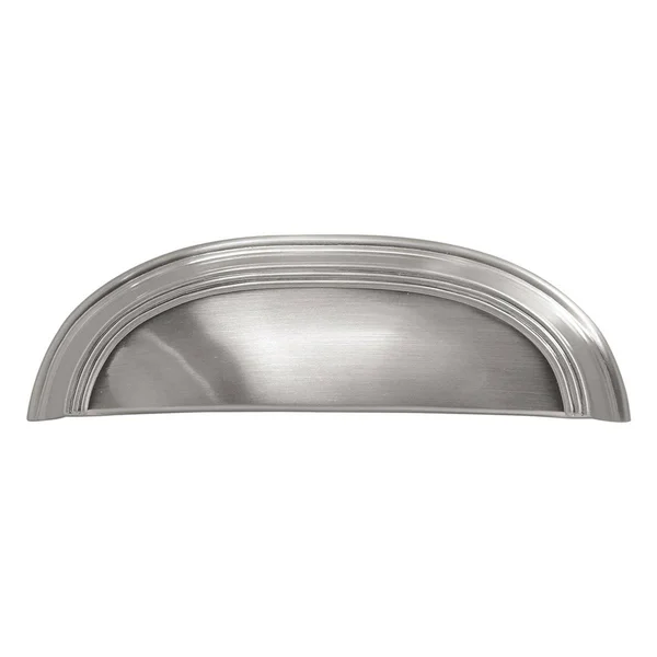 Hickory Hardware P2144-SN-10B American Diner 3x22 Center to Center Cup/Bin Pull Multipack Finish: Satin Nickel