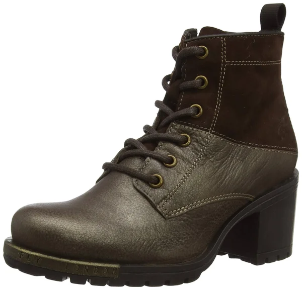 Fly London Leather Lace-Up Ankle Boots - Last - Size EU 36 (US 5.5), Dark Brown
