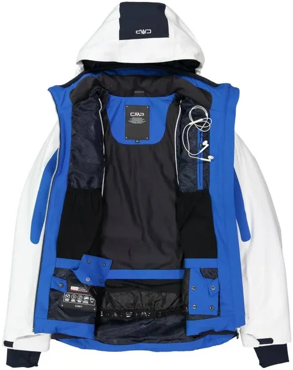 Cmp Man Jacket Zip Hood Royal 52 (L) Men